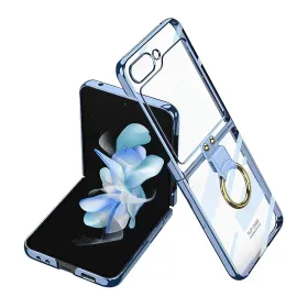 Futrola - maska RING LINES za Samsung F731B Galaxy Z Flip 5 5G plava (GKK case) (MS).