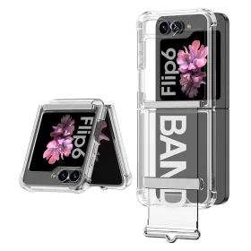 Futrola - maska providna STRAP za Samsung F741B Galaxy Z Flip 6 5G bela (GKK case) (MS).
