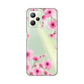 Silikonska futrola - maska print Skin za Realme C35 Rose flowers.