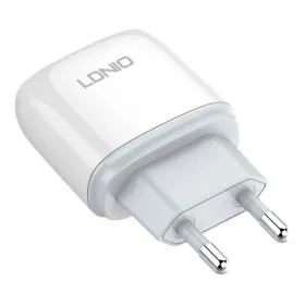 Kucni punjac LDNIO A1209Q QC3.0, 18W sa Type C kablom beli.