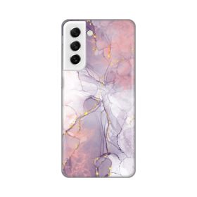 Silikonska futrola - maska print za Samsung G990 Galaxy S21 FE Pink Marble.