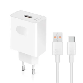 Kucni punjac Honor Super Charge 66W sa kablom beli.