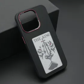 Futrola - maska SMART COVER Corning Glass za iPhone 14 Pro Max (6.7) crna (MS).