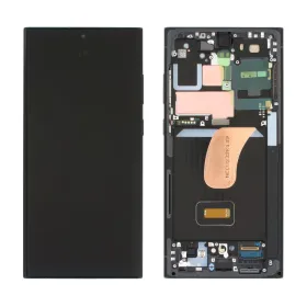 LCD ekran / displej za Samsung S918B/Galaxy S23 Ultra + touchscreen + frame Phantom Black Service Pack Original/GH82-30466A.