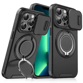 Futrola - maska CamShield Ring stand za iPhone 13 Pro Max 6.7 crna.