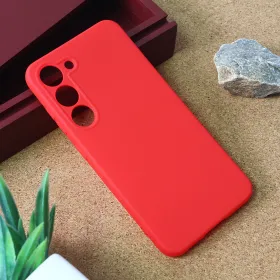 Futrola - maska Teracell Giulietta za Samsung S911B Galaxy S23 mat crvena.