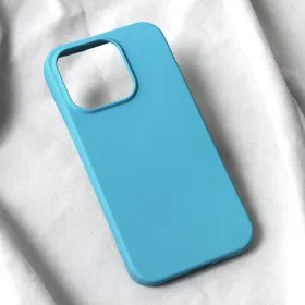 Futrola - maska Teracell Soft Velvet za iPhone 15 Pro 6.1 mint.