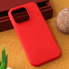 Futrola - maska Teracell Giulietta za iPhone 15 Pro 6.1 mat crvena.