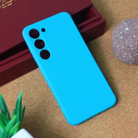 Futrola - maska Teracell Giulietta za Samsung S911B Galaxy S23 mat svetlo plava.