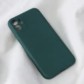 Futrola - maska Teracell Soft Velvet za iPhone 11 6.1 tamno zelena.