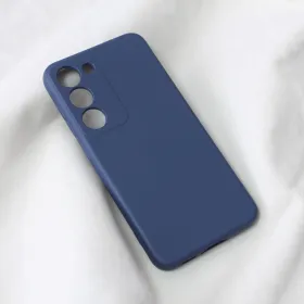 Futrola - maska Teracell Soft Velvet za Samsung S911B Galaxy S23 tamno plava.