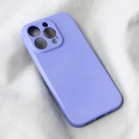 Futrola - maska Teracell Soft Velvet za iPhone 14 Pro 6.1 ljubicasta.