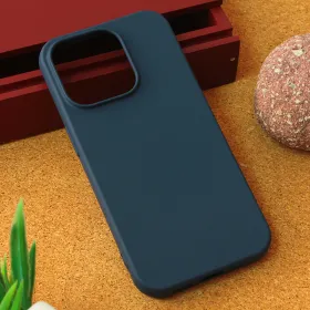 Futrola - maska Teracell Giulietta za iPhone 15 Pro 6.1 mat tamno plava.