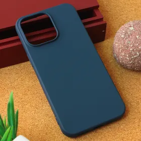 Futrola - maska Teracell Giulietta za iPhone 15 Pro Max 6.7 mat tamno plava.