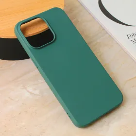 Futrola - maska Teracell Giulietta za iPhone 15 Pro Max 6.7 mat zelena.