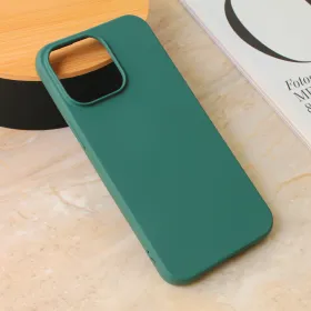 Futrola - maska Teracell Giulietta za iPhone 15 Pro 6.1 mat zelena.
