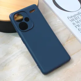 Futrola - maska Teracell Giulietta za Xiaomi Redmi Note 13 Pro 4G Plus mat tamno plava.