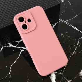 Futrola - maska Teracell Giulietta za iPhone 16 6.1 mat tamno roze.