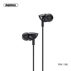 Slusalice Remax Wired RW-106 3.5 mm crne.