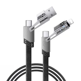 USB Data kabl Remax RC-C189 65W Zinc Alloy Braided 4-in-1 Fast Charging, 1m.