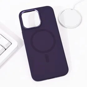 Futrola - maska Magsafe Pure Plus za iPhone 13 Pro Max 6.7 tamno ljubicasta.