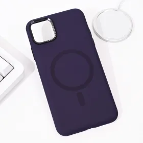 Futrola - maska Magsafe Pure Plus za iPhone 11 Pro Max 6.5 tamno ljubicasta.