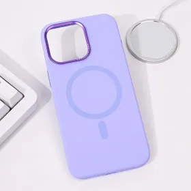 Futrola - maska Magsafe Pure Plus za iPhone 15 Pro Max 6.7 ljubicasta.