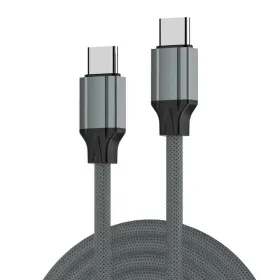USB Data kabl LDNIO LC442C 65w, Type C na Type C sivi 2m.
