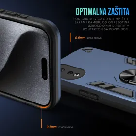 Futrola - maska Hard Ring za Huawei Honor X7b tamno zelena.