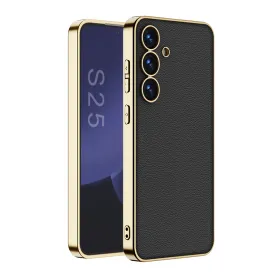 Futrola - maska S GOLD LINE za Samsung S931 Galaxy S25 5G crna (GKK case) (MS).