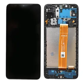 LCD ekran / displej za Samsung A125 Galaxy A12 (GH82-24490A) + touchscreen + frame Black Full Original-SP.