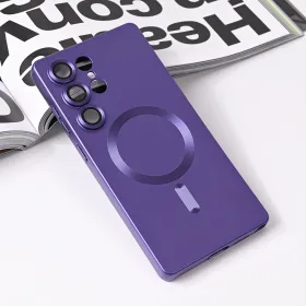 Futrola - maska Magsafe Chrome za Samsung S938 Galaxy S25 Ultra ljubicasta.