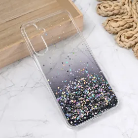 Silikonska futrola - maska Glitter za Samsung A165F Galaxy A16 5G crna.