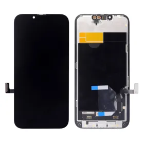 LCD ekran / displej za iPhone 13 + touchscreen Black APLONG Soft OLED.