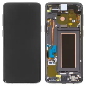 LCD ekran / displej za Samsung G960/Galaxy S9 + touchscreen + frame Gray Service Pack Original/GH97-21696C.