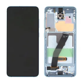 LCD ekran / displej za Samsung G980F Galaxy S20 + touchscreen + frame Blue (no front cam) Service Pack Original/GH82-31432D.