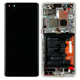 LCD ekran / displej za Huawei Mate 40 Pro + touchscreen + baterija + frame White Service Pack Original/02353YXC.