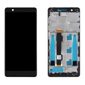 LCD ekran / displej za Nokia 5.1 + touchscreen + frame Black Service Pack Original/20CO20W0001.