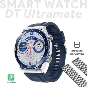 Smart Watch DT Ultramate plavi (metalna+silikonska narukvica).