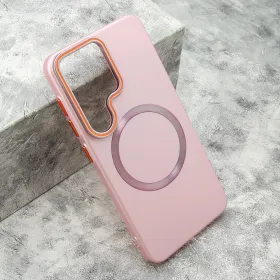 Futrola - maska PRO CASES MagSafe za Samsung S921 Galaxy S24 5G roze (MS).