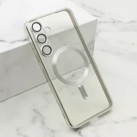 Futrola - maska CAMERA PROTECT MAGSAFE za Samsung S936 Galaxy S25 Plus 5G srebrna (MS).
