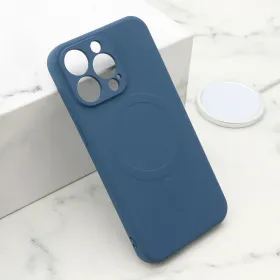 Futrola - maska VELVET TOUCH MagSafe za iPhone 13 Pro (6.1) plava (MS).