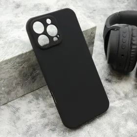 Futrola - maska VELVET TOUCH za iPhone 16 Pro Max (6.9) crna (MS).
