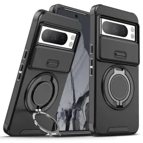 Futrola - maska CamShield Ring stand za Google Pixel 8 Pro crna.