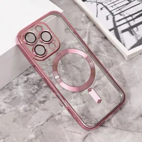 Futrola - maska Magsafe Lux za iPhone 16 Pro 6.3 roze.