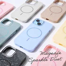 Futrola - maska Magsafe Sparkle Dust za iPhone 16 6.1 crna.