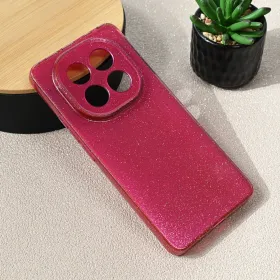 Futrola - maska Sparkle Dust za Xiaomi Redmi Note 14 Pro 4G/5G/Pro Plus bordo.