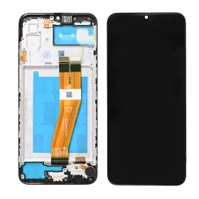 LCD ekran / displej za Samsung A035/Galaxy A03 (GH81-21626A) (161mm) + touchscreen + frame Black Full Original-SP.