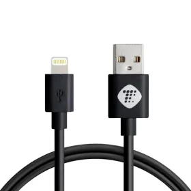 USB Data kabl Teracell Plus 2.4A za iPhone lightning crni 1.2m.