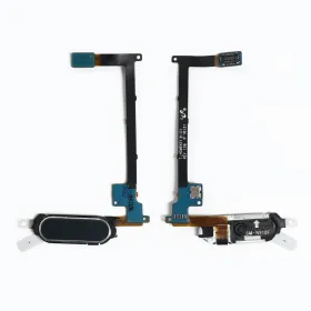 Flet kabl za Samsung N910 Galaxy Note 4 sa home tasterom+Senzor otiska prsta za crni.